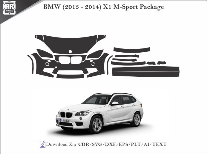 BMW (2013 – 2014) X1 M-Sport Package Car PPF Template