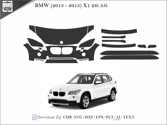 BMW (2013 - 2015) X1 28i 35i Car PPF Template