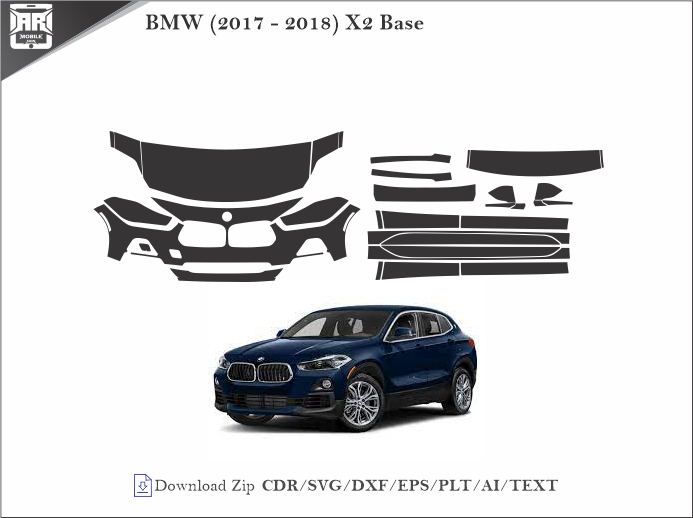 BMW (2017 – 2018) X2 Base Car PPF Template