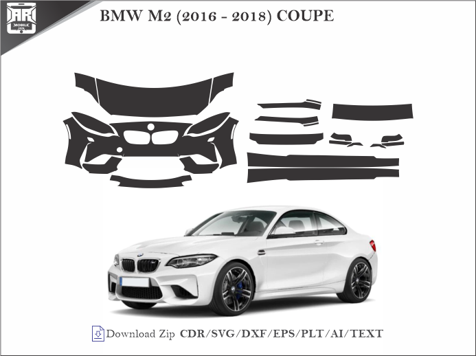 BMW M2 (2016 - 2018) COUPE Car PPF Template