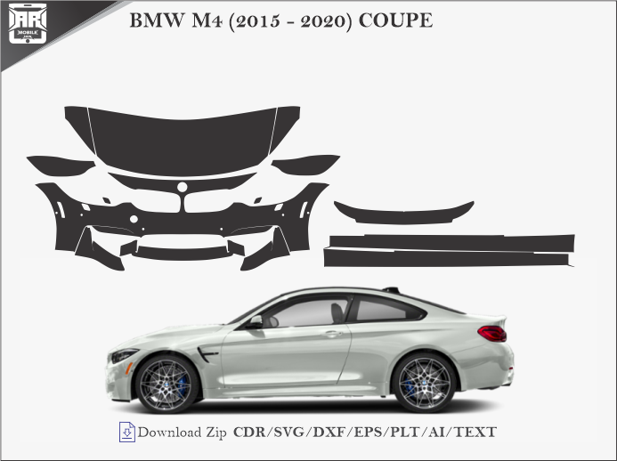 BMW M4 (2015 - 2020) COUPE Car PPF Template
