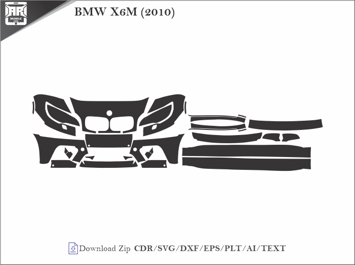 BMW X6M (2010) Car PPF Template