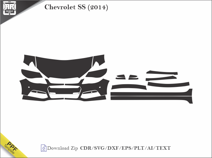 Chevrolet SS (2014) Car PPF Template