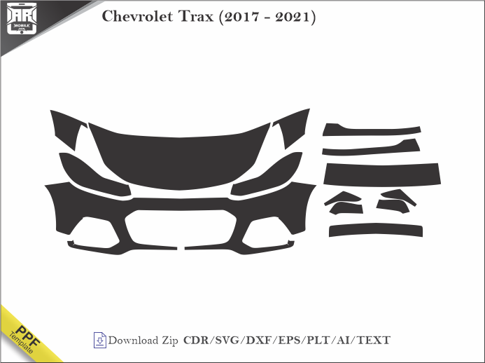 Chevrolet Trax (2017 - 2021) Car PPF Template