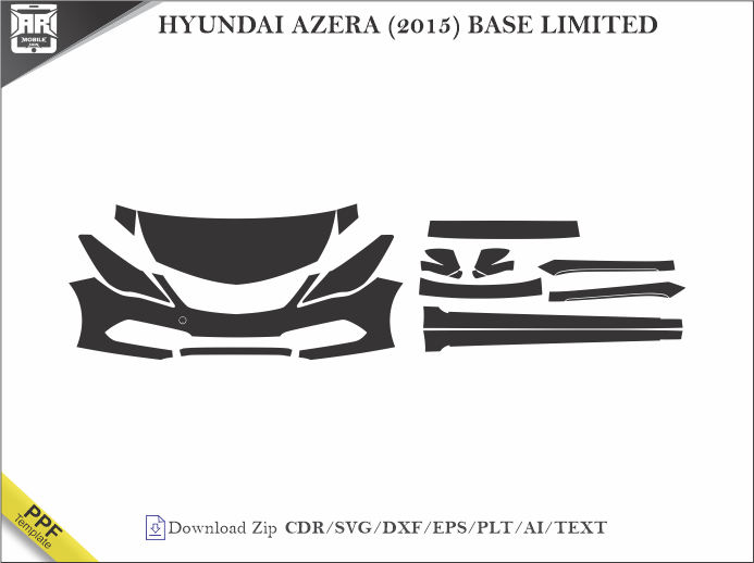 HYUNDAI AZERA (2015) BASE LIMITED Car PPF Template