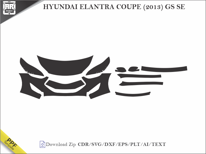 HYUNDAI ELANTRA COUPE (2013) GS SE Car PPF Template