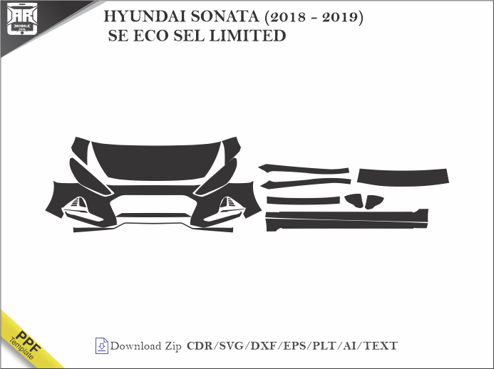 HYUNDAI SONATA (2018 - 2019) SE ECO SEL LIMITED Car PPF Template