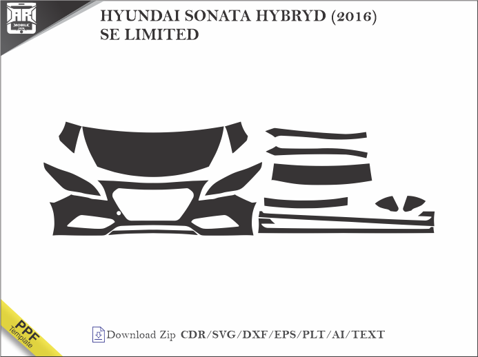 HYUNDAI SONATA HYBRYD (2016) SE LIMITED Car PPF Template