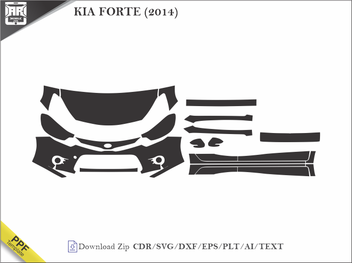 KIA FORTE (2014) Car PPF Template