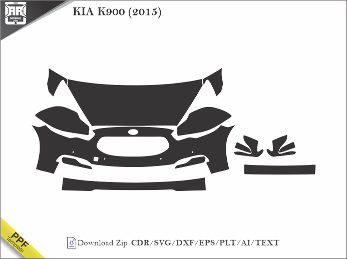 KIA K900 (2015) Car PPF Template