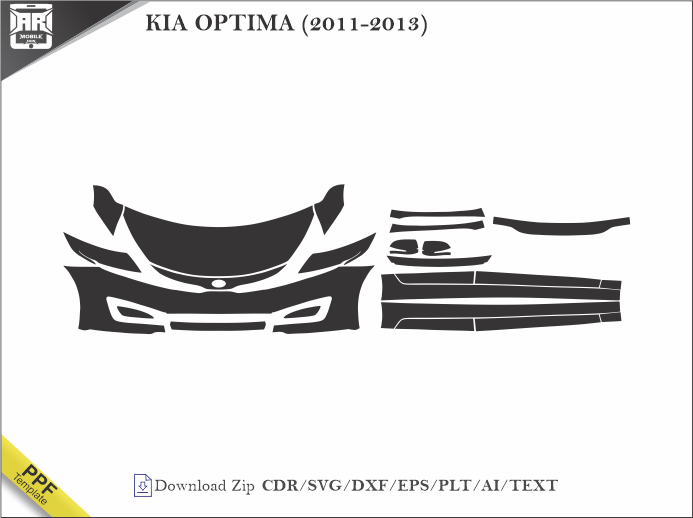 KIA OPTIMA (2011-2013) Car PPF Template