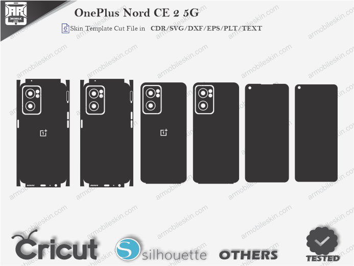 OnePlus Nord CE 2 5G Skin Template Vector