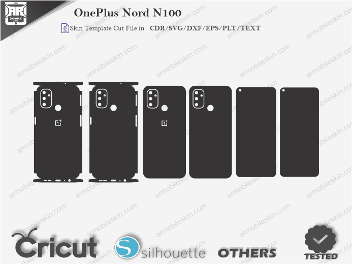 OnePlus Nord N100 Skin Template Vector