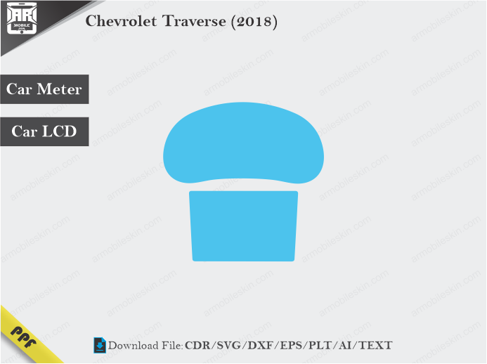 Chevrolet Traverse (2018) Car Screen Wrap Cutting Template