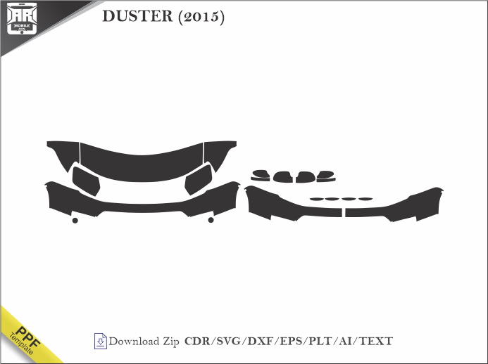 DUSTER (2015) Car PPF Template