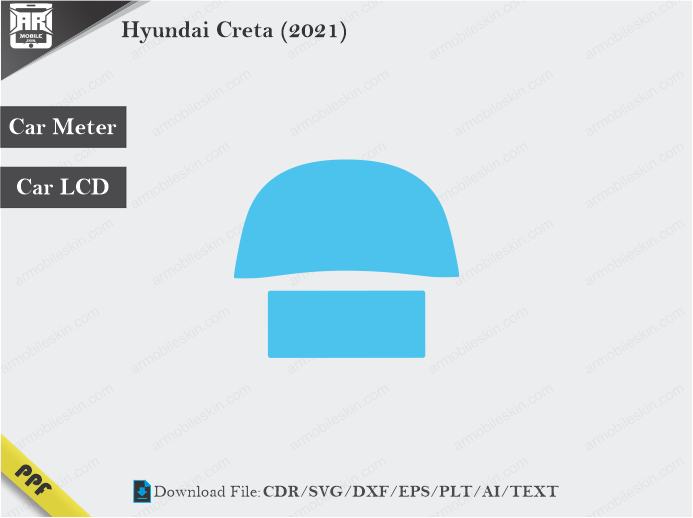 Hyundai Creta (2021) Car Screen Wrap Cutting Template