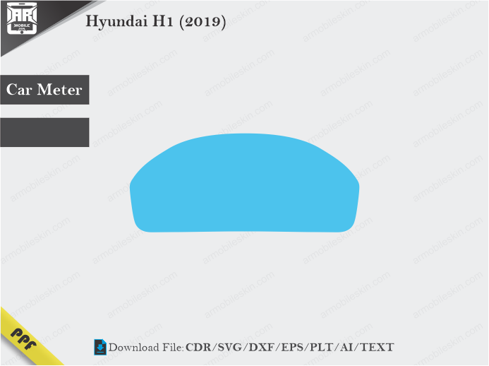 Hyundai H1 (2019) Car Screen Wrap Cutting Template