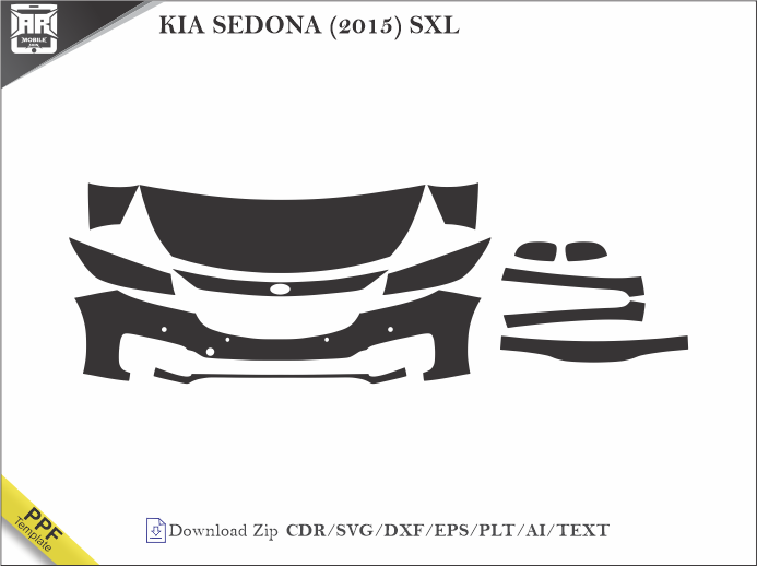 KIA SEDONA (2015) SXL Car PPF Template