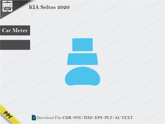 KIA Seltos 2020 Car Screen Wrap Cutting Template