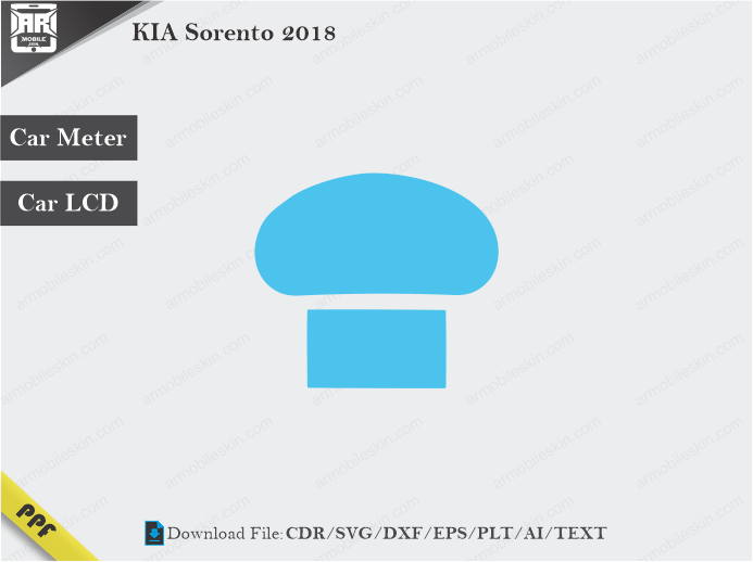 KIA Sorento 2018 Car Screen Wrap Cutting Template