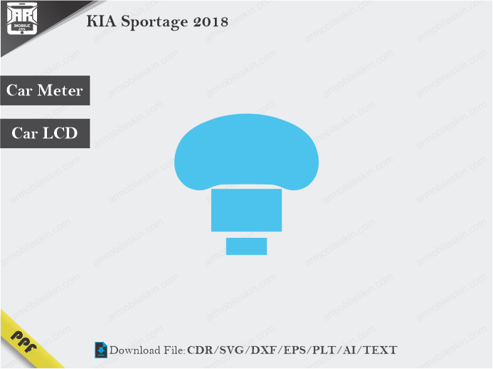 KIA Sportage 2018 Car Screen Wrap Cutting Template