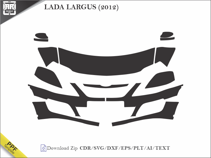 LADA LARGUS (2012) Car PPF Template