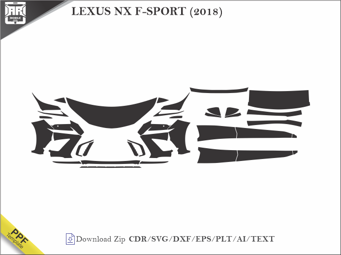 LEXUS NX F-SPORT (2018) Car PPF Template