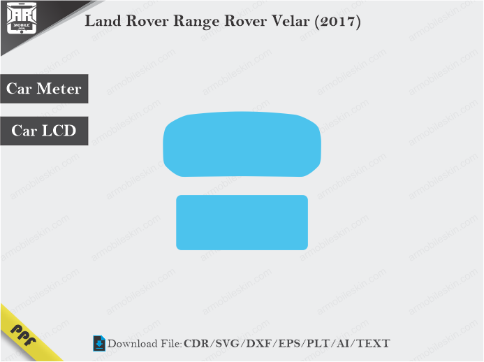 Land Rover Range Rover Velar (2017) Car Screen Wrap Cutting Template