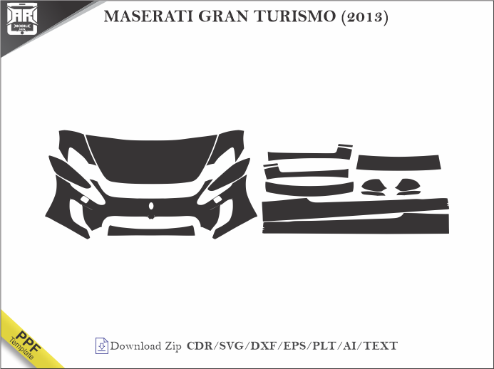 MASERATI GRAN TURISMO (2013) Car PPF Template