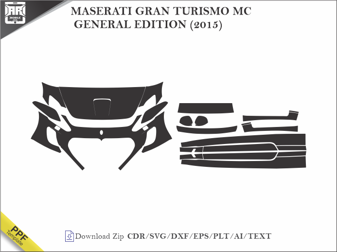 MASERATI GRAN TURISMO MC GENERAL EDITION (2015) Car PPF Template