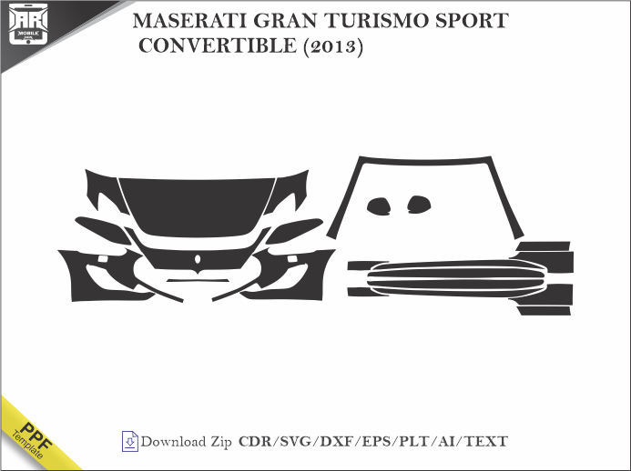 MASERATI GRAN TURISMO SPORT CONVERTIBLE (2013) Car PPF Template