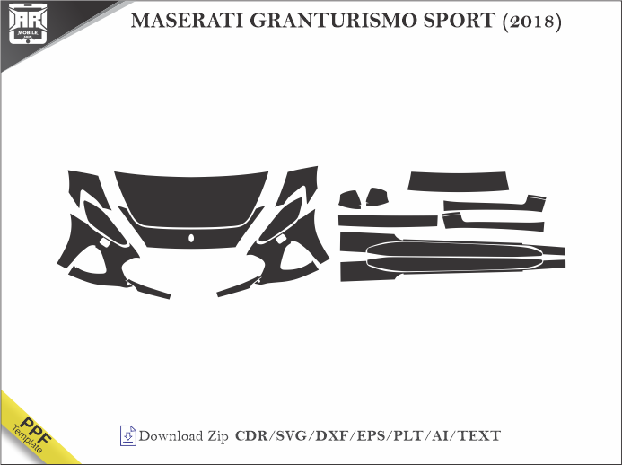 MASERATI GRANTURISMO SPORT (2018) Car PPF Template