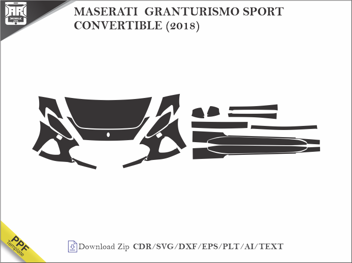 MASERATI GRANTURISMO SPORT CONVERTIBLE (2018) Car PPF Template