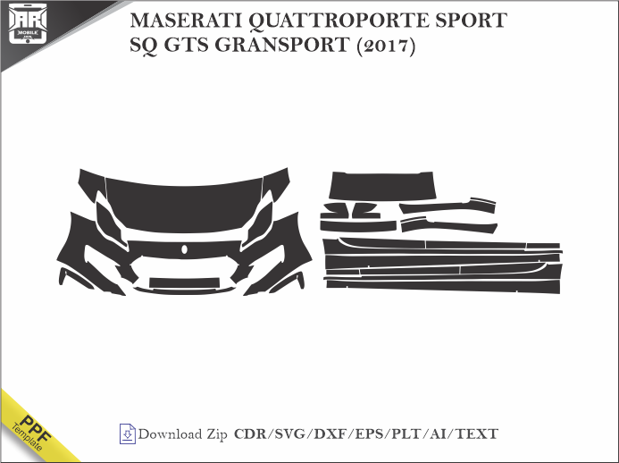 MASERATI QUATTROPORTE SPORT SQ GTS GRANSPORT (2017) Car PPF Template