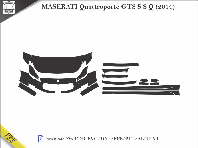 MASERATI Quattroporte GTS S S Q (2014) Car PPF Template