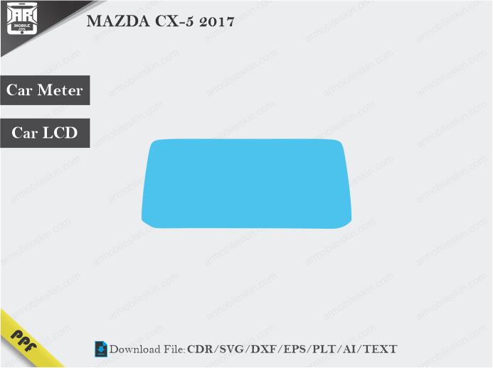 MAZDA CX-5 2017 Car Screen Wrap Cutting Template