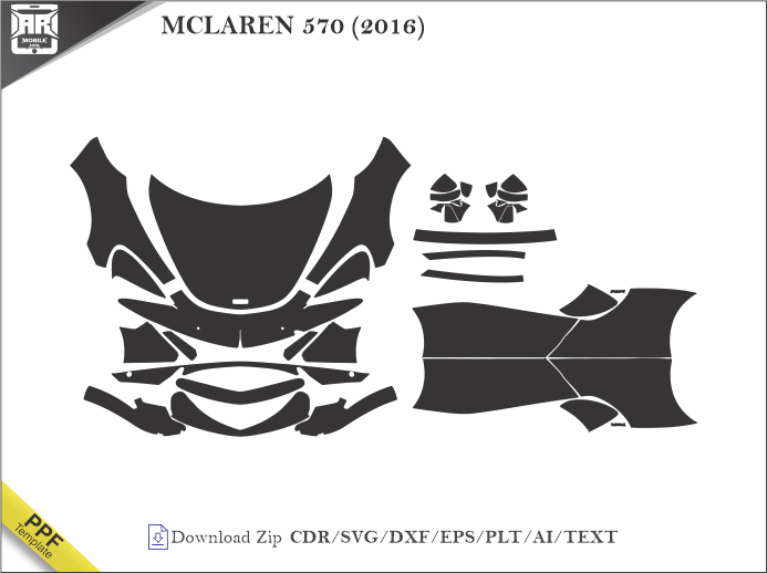 MCLAREN 570 (2016) Car PPF Template