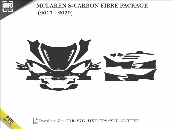 MCLAREN S-CARBON FIBRE PACKAGE (2017 – 2020) Car PPF Template