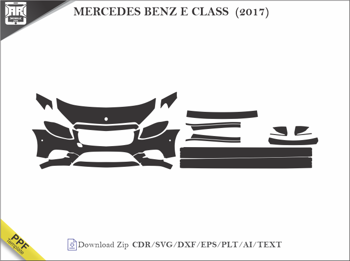 MERCEDES BENZ E CLASS (2017) Car PPF Template