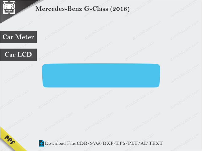 Mercedes-Benz G-Class (2018) Car Screen Wrap Cutting Template