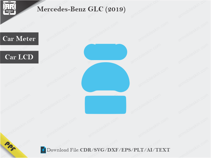 Mercedes-Benz GLC (2019) Car Screen Wrap Cutting Template