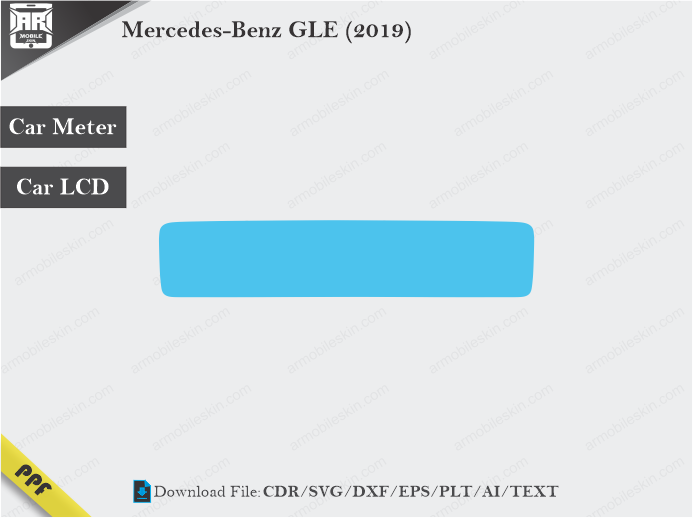 Mercedes-Benz GLE (2019) Car Screen Wrap Cutting Template