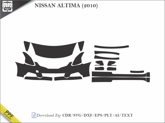 NISSAN ALTIMA (2010) Car PPF Template