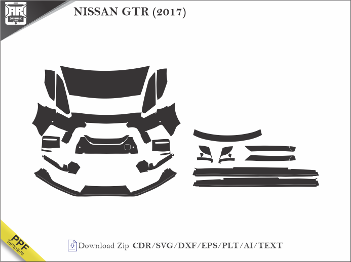 NISSAN GTR (2017) Car PPF Template