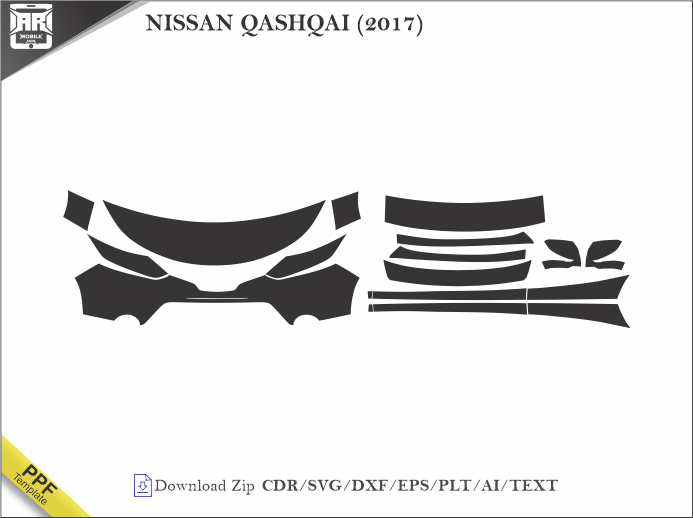 NISSAN QASHQAI (2017) Car PPF Template