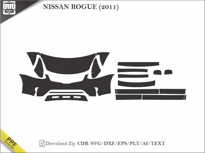 NISSAN ROGUE (2011) Car PPF Template