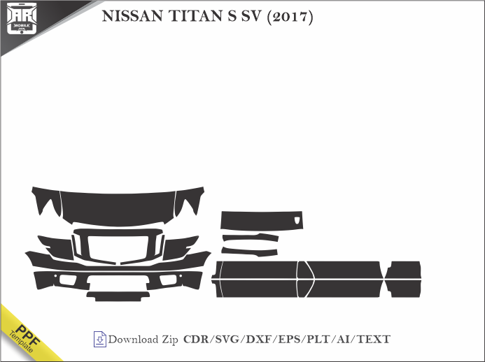 NISSAN TITAN S SV (2017) Car PPF Template