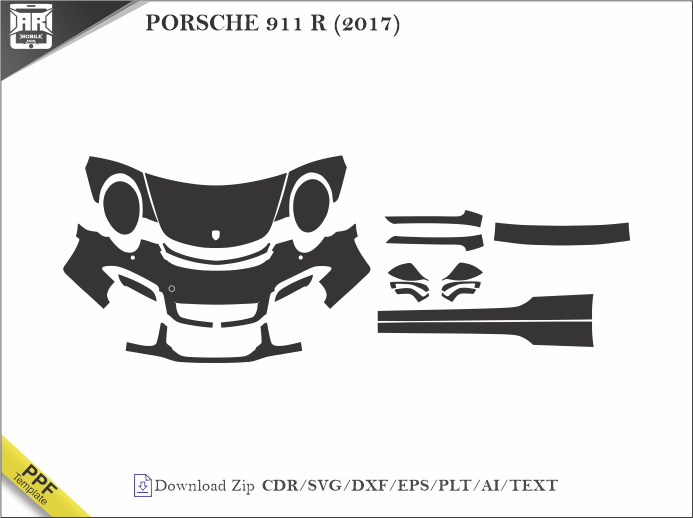 PORSCHE 911 R (2017) Car PPF Template
