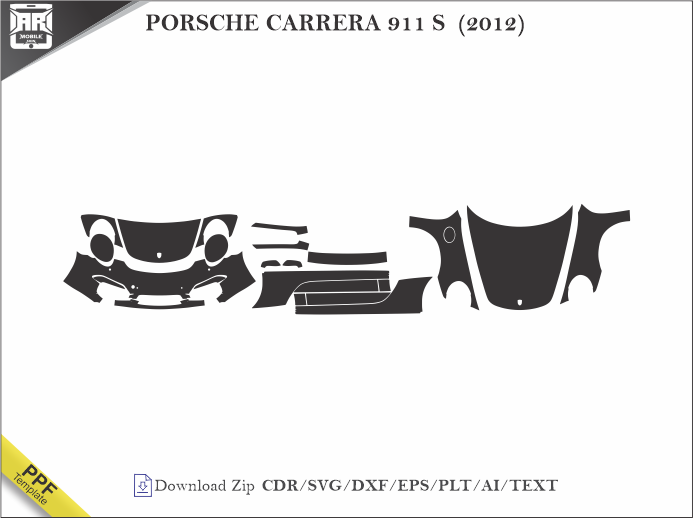 PORSCHE CARRERA 911 S (2012) Car PPF Template
