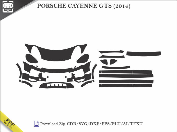 PORSCHE CAYENNE GTS (2014) Car PPF Template